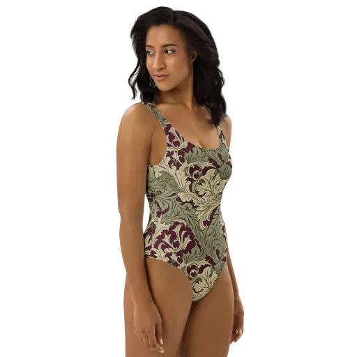 Acanthus Nocturne on a One-Piece Swimsuit
