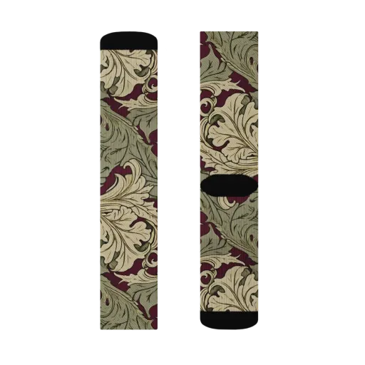 Acanthus Nocturne on a Socks