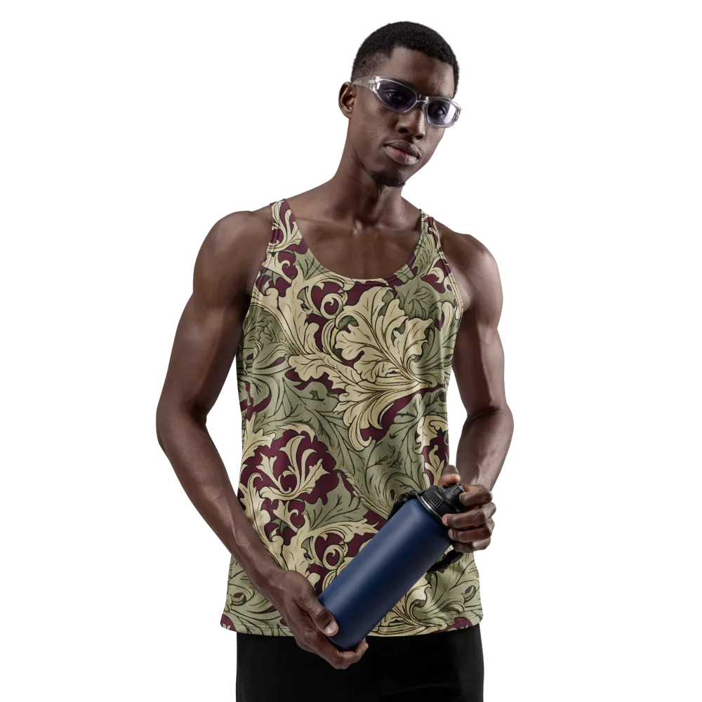 Acanthus Nocturne on Men's Tank Top — Front