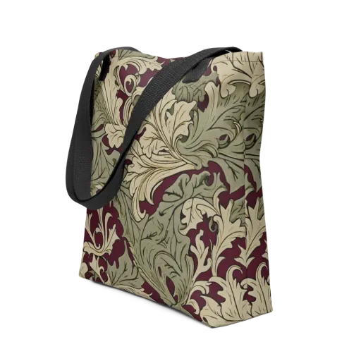 Acanthus Nocturne on a Tote Bag