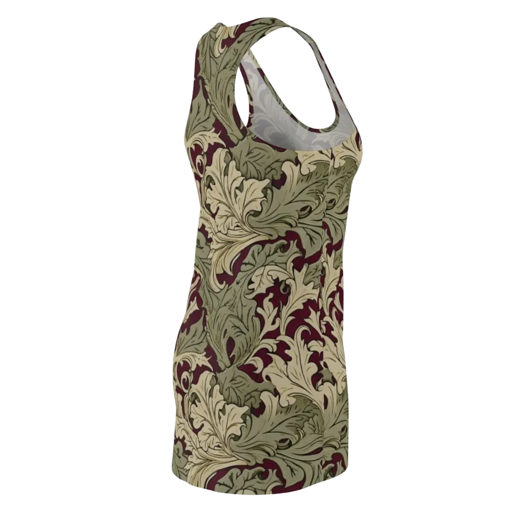 Acanthus Nocturne on Racerback Dress — Back Side