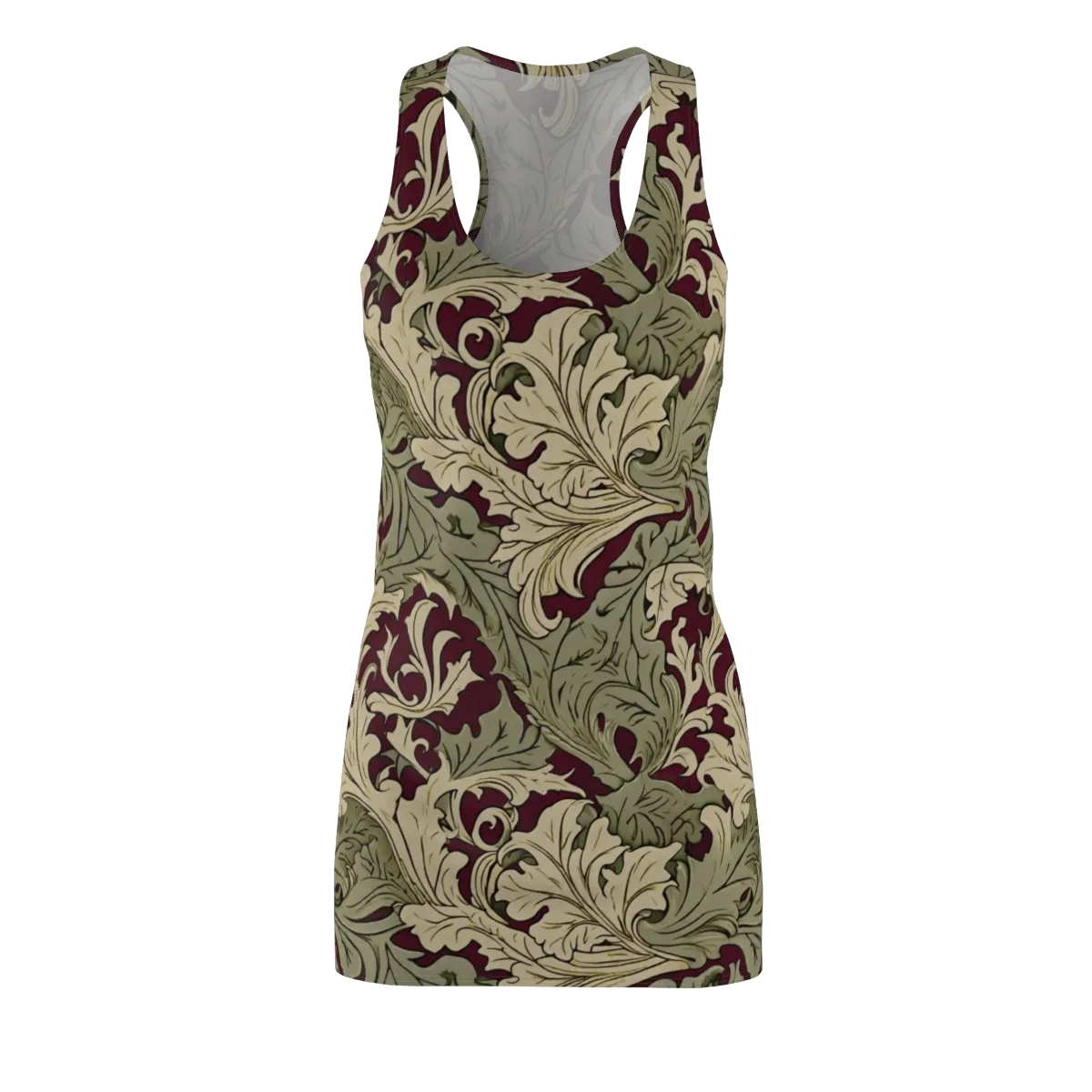 Acanthus Nocturne on Racerback Dress — Front