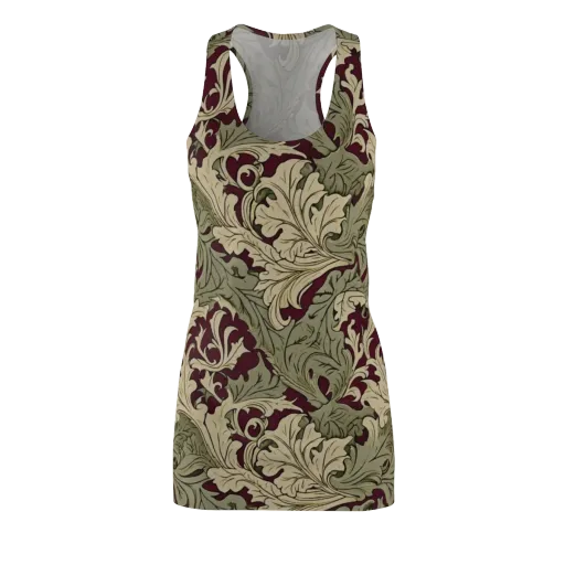 Acanthus Nocturne on a Racerback Dress