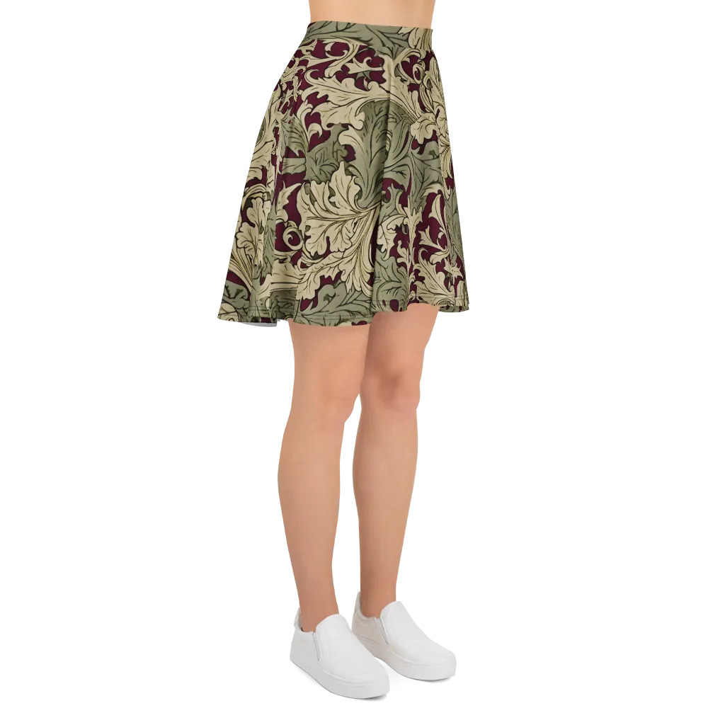 Acanthus Nocturne on Skater Skirt — Right