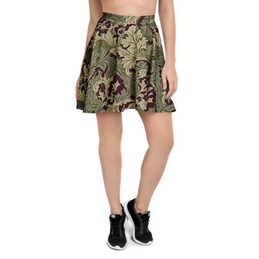 Acanthus Nocturne on a Skater Skirt