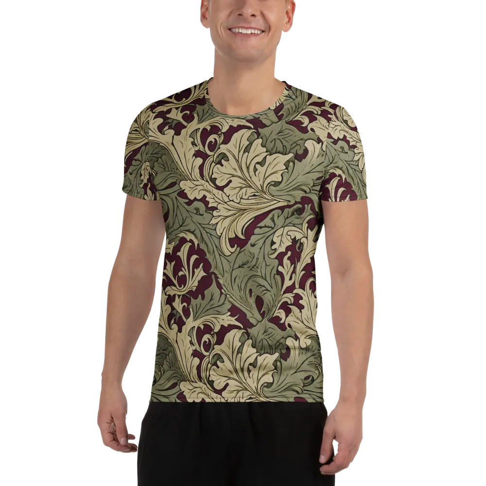 Acanthus Nocturne on Men's Athletic T-Shirt — Front