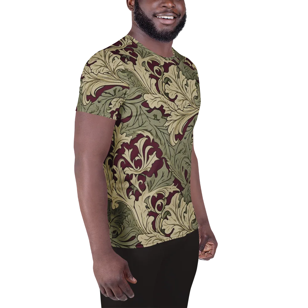 Acanthus Nocturne on Men's Athletic T-Shirt — Right