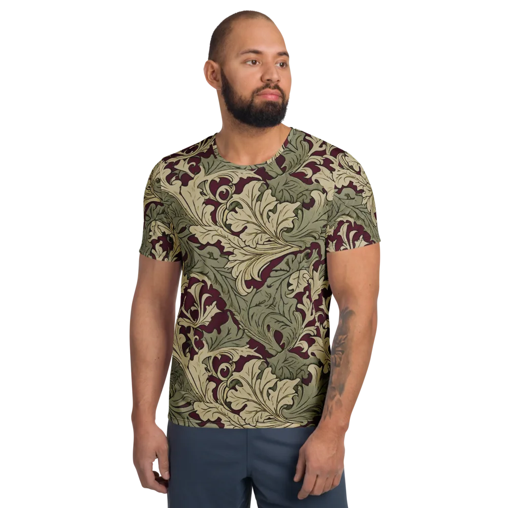 Acanthus Nocturne on Men's Athletic T-Shirt — Front