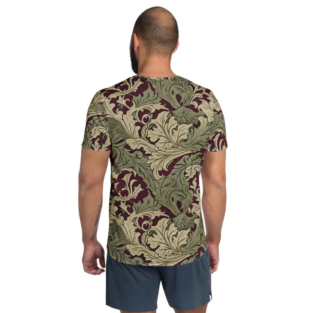 Acanthus Nocturne on Men's Athletic T-Shirt — Back