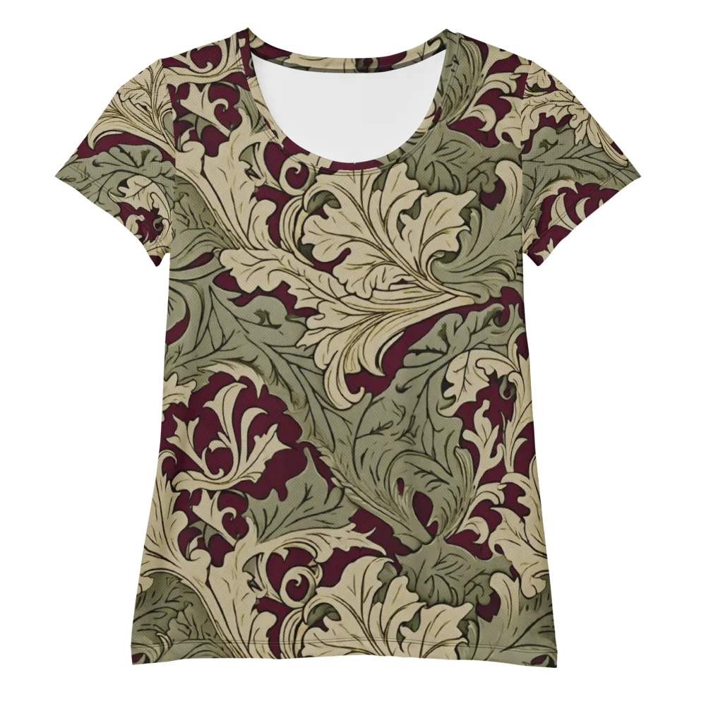 Acanthus Nocturne on Women's Athletic T-Shirt — Front