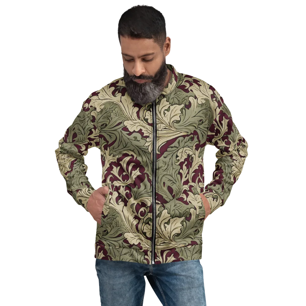 Acanthus Nocturne on Bomber Jacket — Front