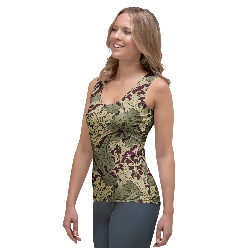 Acanthus Nocturne on Women's Tank Top — Left Front