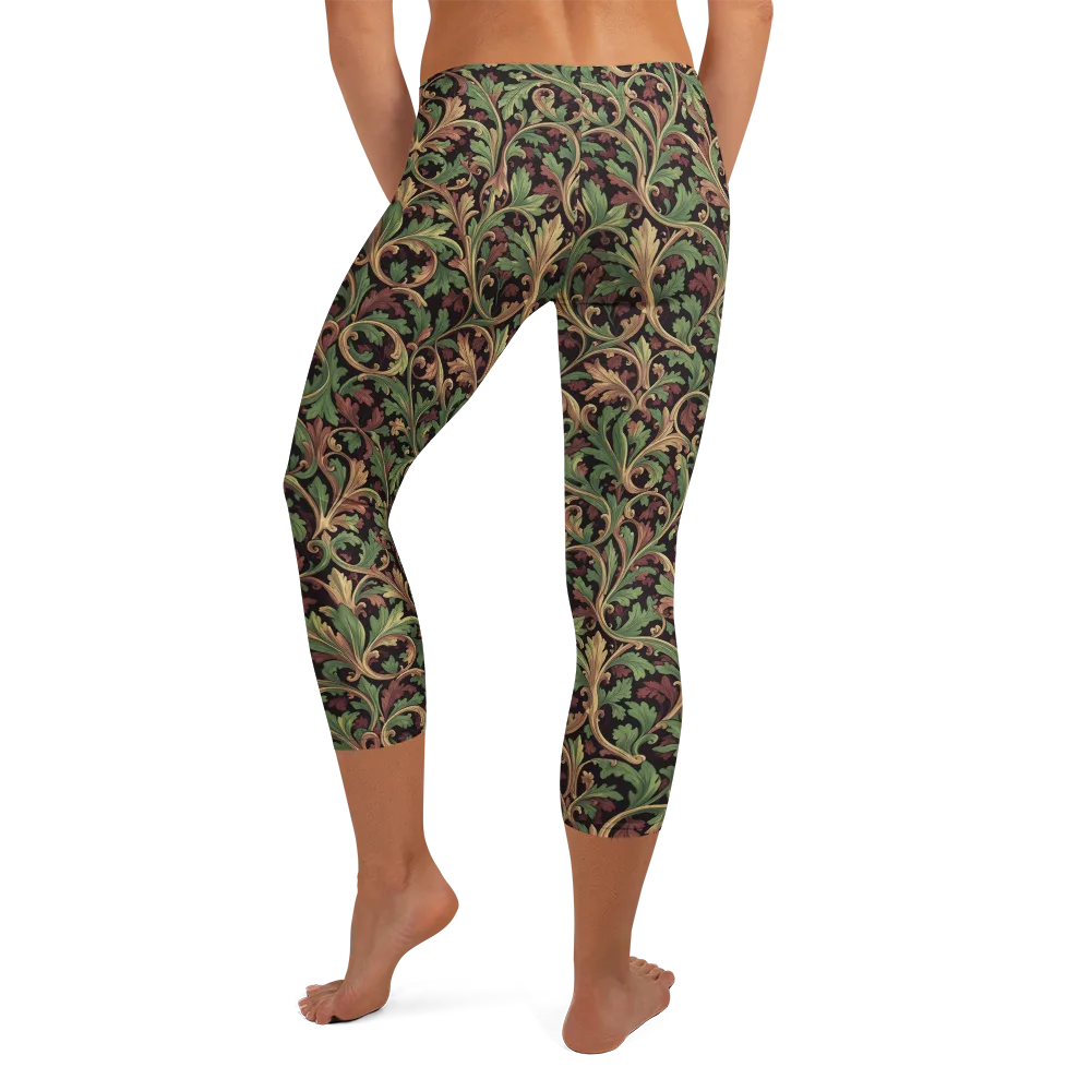 Verdant Baroque on Capri Leggings — Back