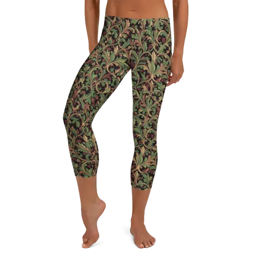 Verdant Baroque on a Capri Leggings