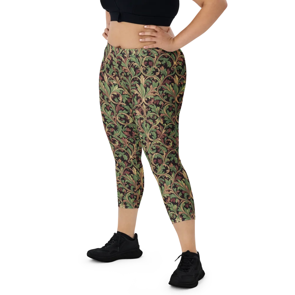 Verdant Baroque on Capri Leggings — Front