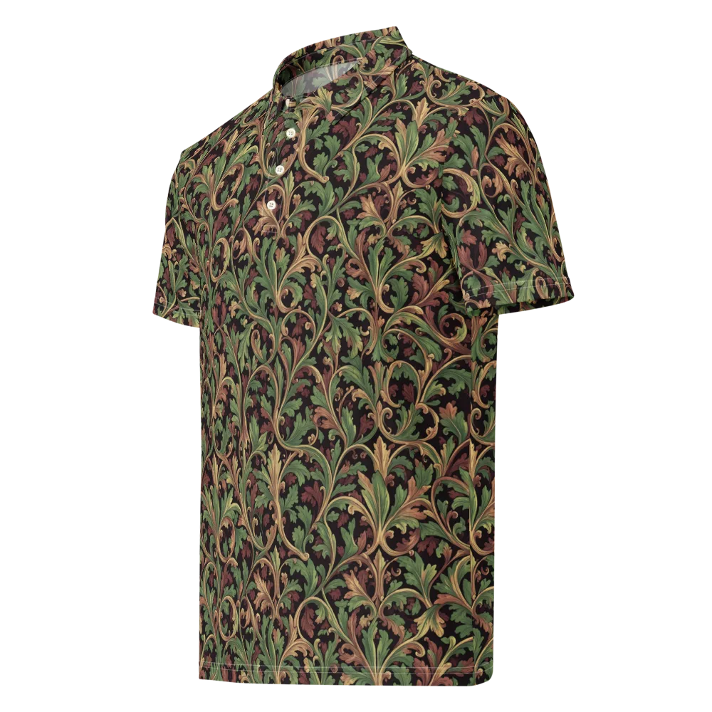 Verdant Baroque on Men's Slim Fit Polo Shirt — Left Front