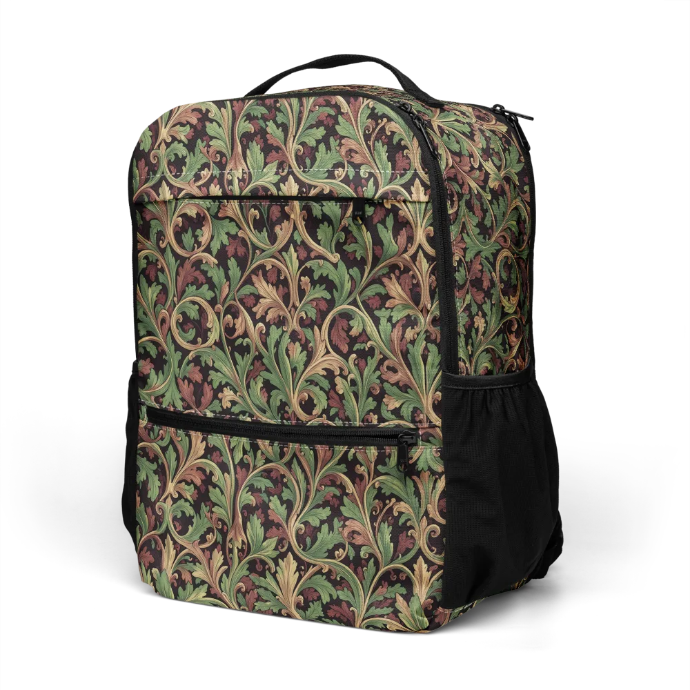 Verdant Baroque on Utility Backpack — Left Front