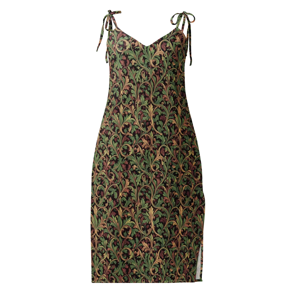 Verdant Baroque on Slip Dress — Front
