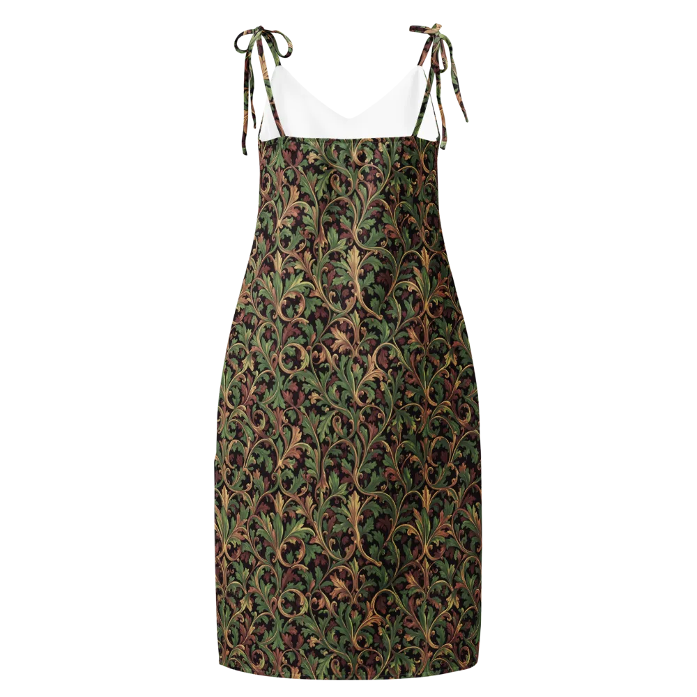 Verdant Baroque on Slip Dress — Back