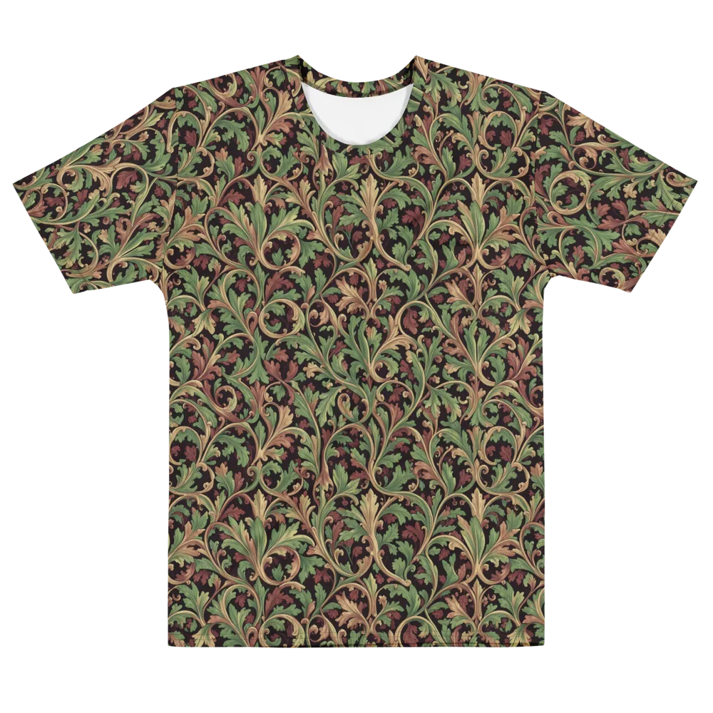 Verdant Baroque on Men's Cotton Crew Neck T-Shirt — Front