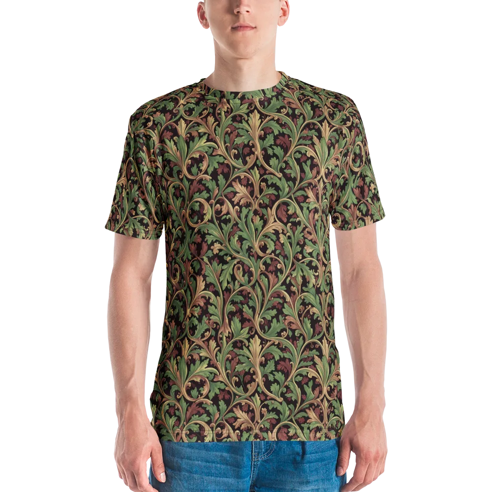 Verdant Baroque on Men's Crew Neck T-Shirt — Front