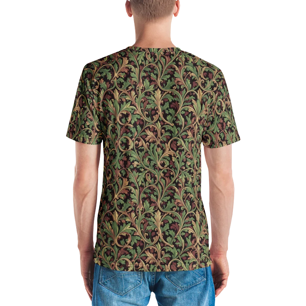 Verdant Baroque on Men's Crew Neck T-Shirt — Back