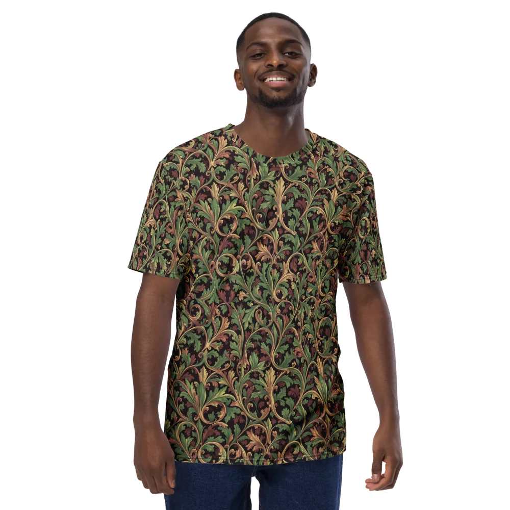 Verdant Baroque on Men's Crew Neck T-Shirt — Front