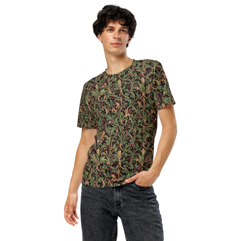 Verdant Baroque on Men's Crew Neck T-Shirt — Front