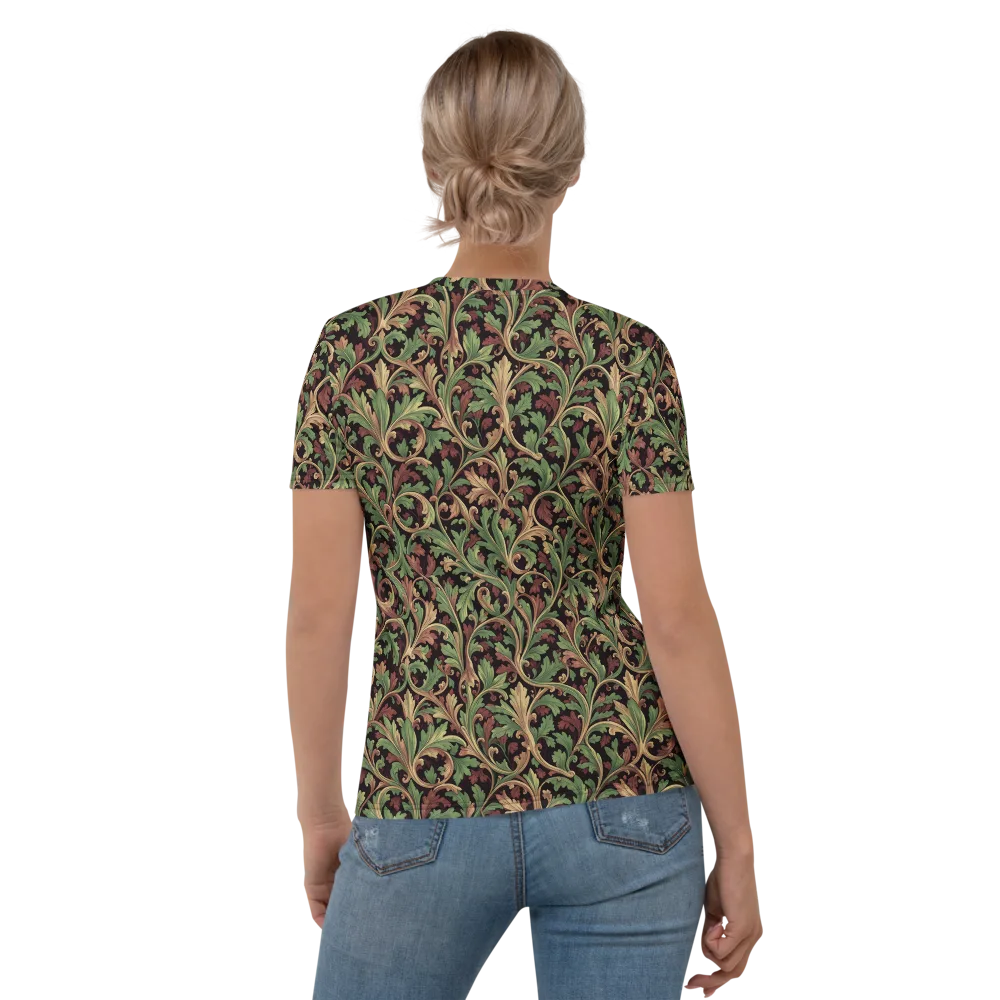 Verdant Baroque on Women's Crew Neck T-Shirt — Back