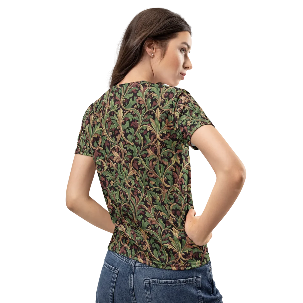 Verdant Baroque on Women's Crew Neck T-Shirt — Back