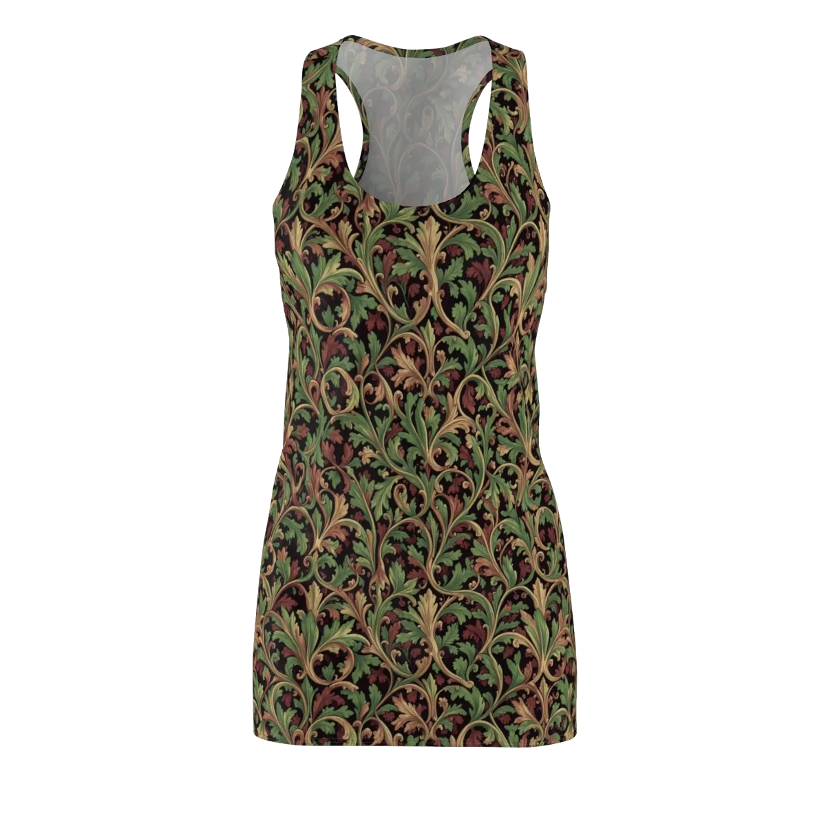 Verdant Baroque on Racerback Dress — Front