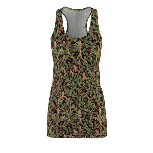 Verdant Baroque on a Racerback Dress