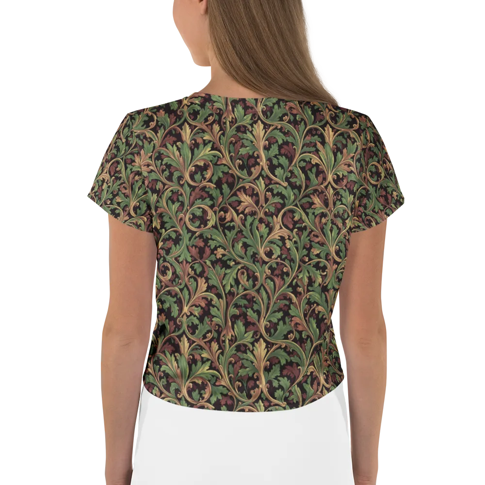 Verdant Baroque on Crop Tee — Back