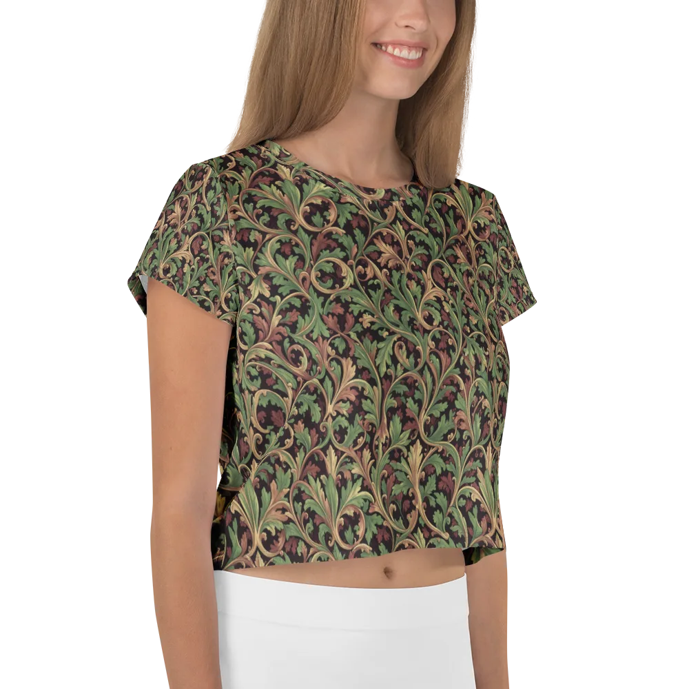 Verdant Baroque on Crop Tee — Right