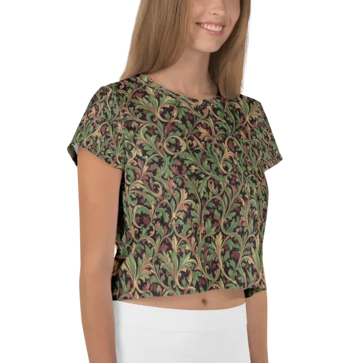 Verdant Baroque on a Crop Tee