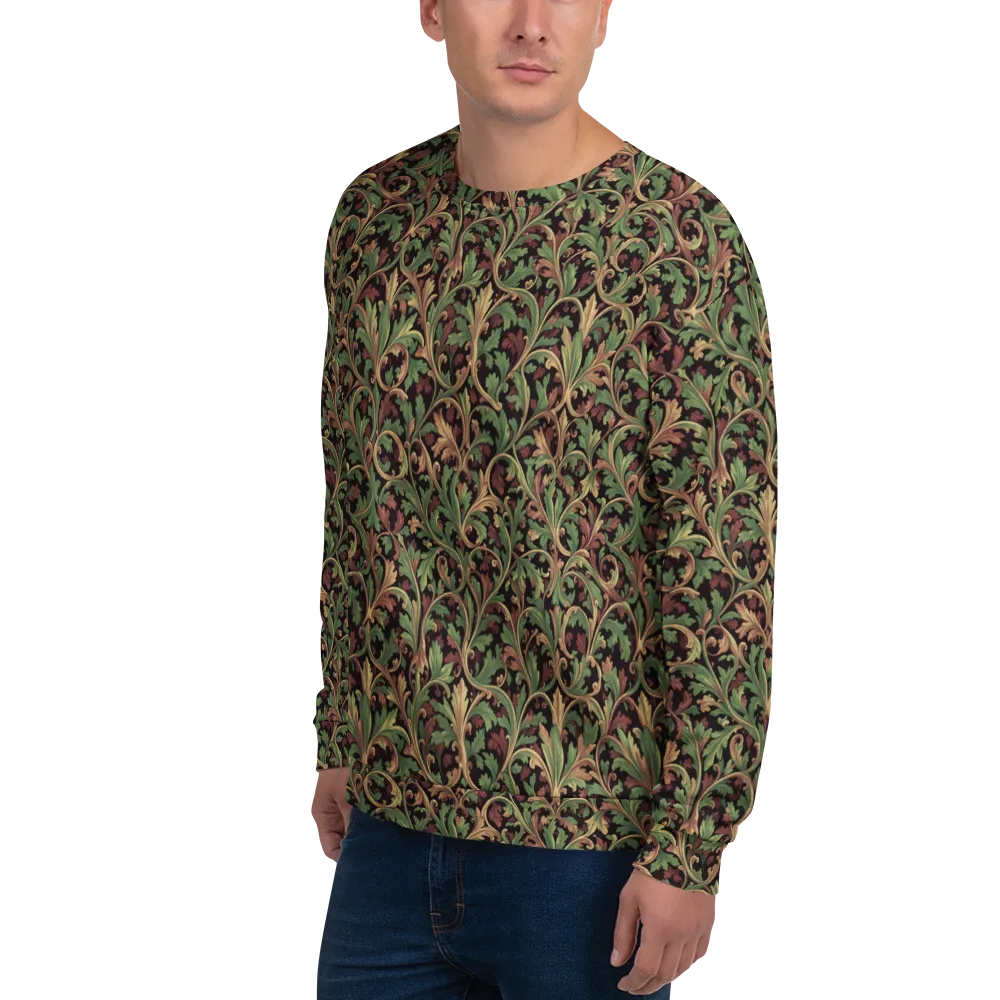 Verdant Baroque on Sweatshirt — Left Front