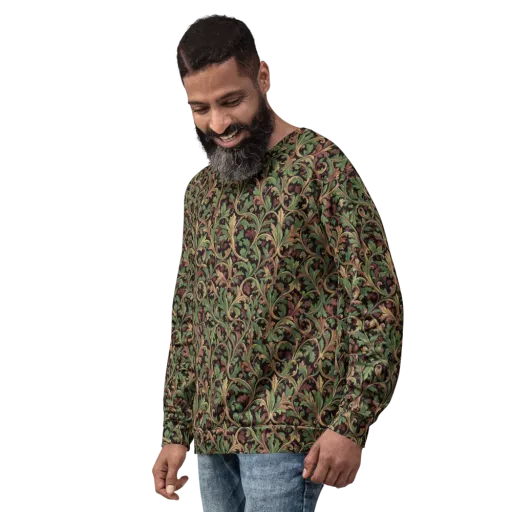Verdant Baroque on a Sweatshirt