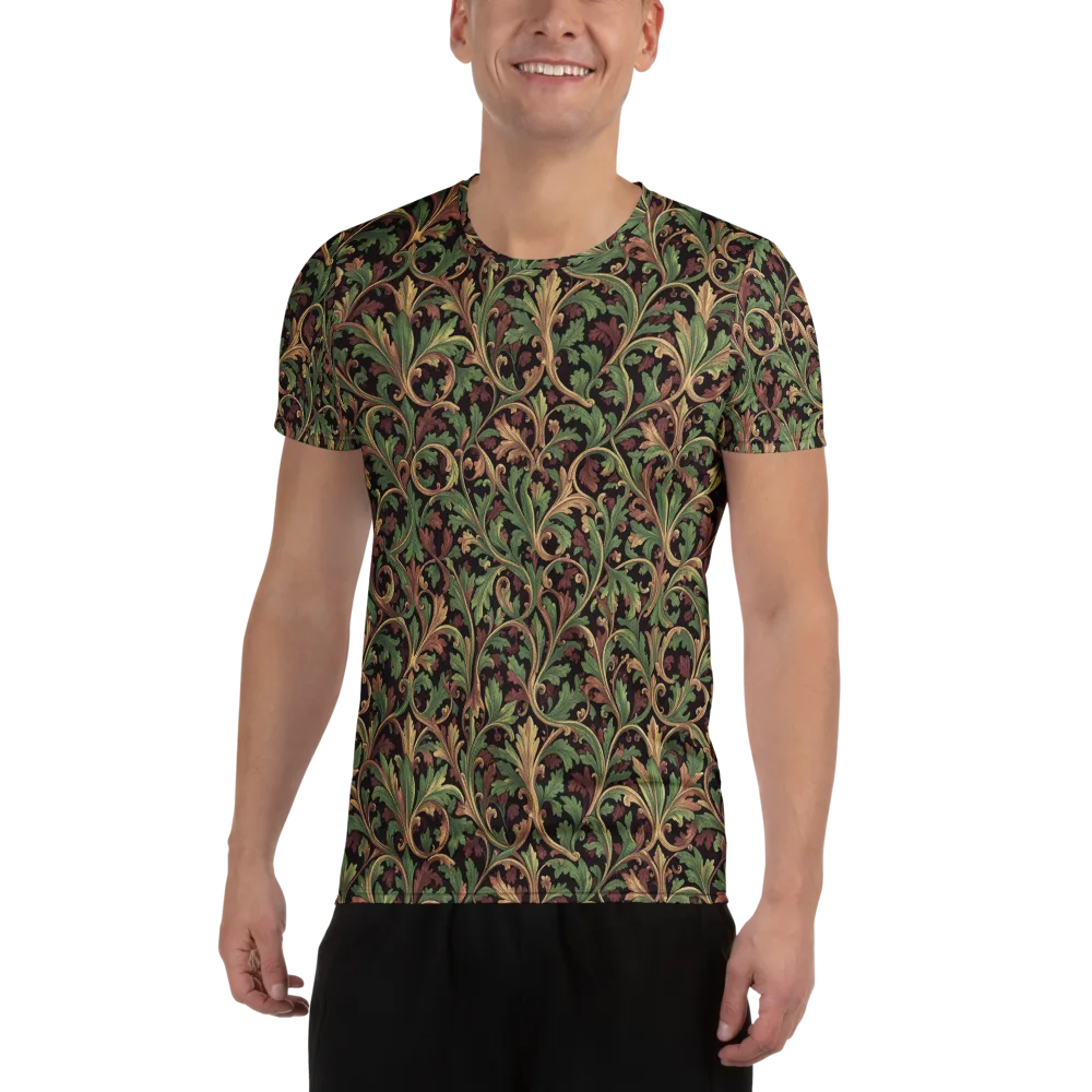 Verdant Baroque on Men's Athletic T-Shirt — Front