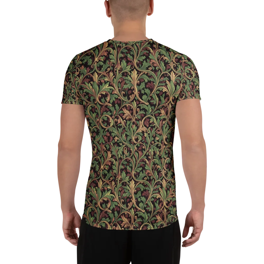 Verdant Baroque on Men's Athletic T-Shirt — Back