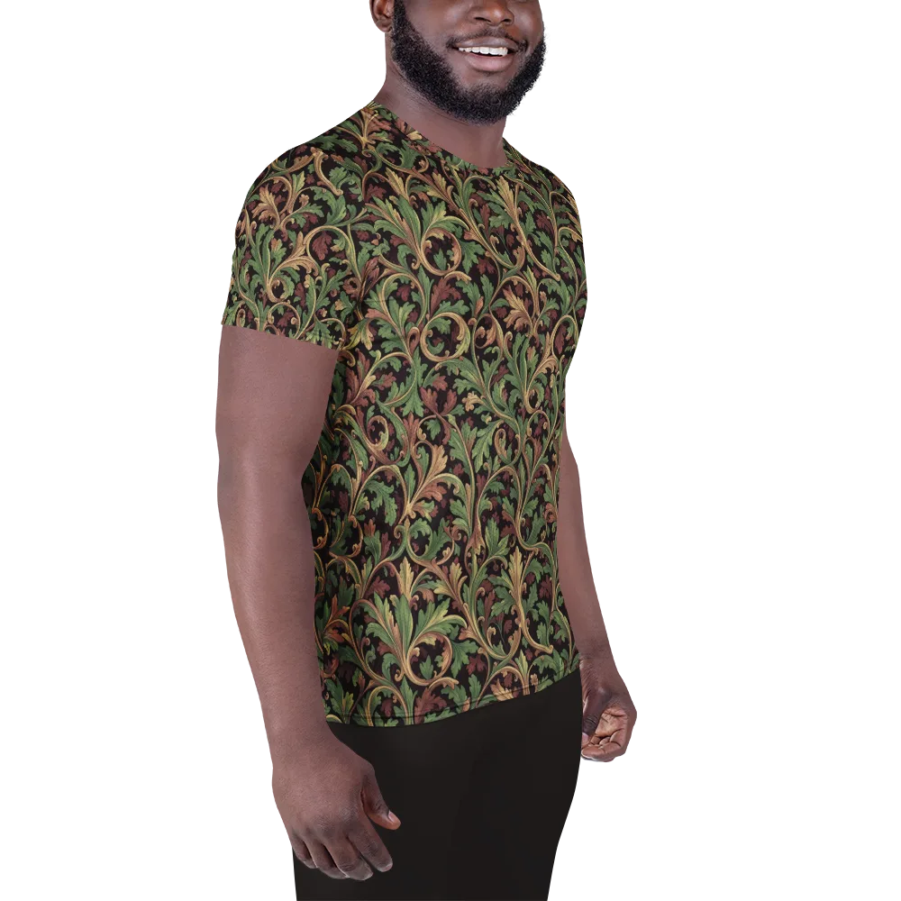 Verdant Baroque on Men's Athletic T-Shirt — Right
