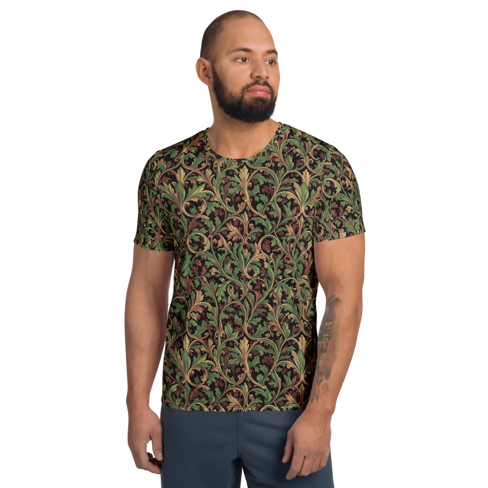 Verdant Baroque on Men's Athletic T-Shirt — Front