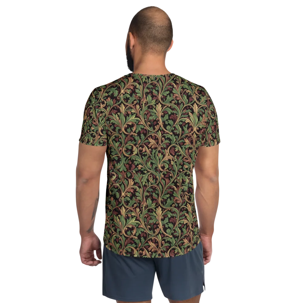 Verdant Baroque on Men's Athletic T-Shirt — Back