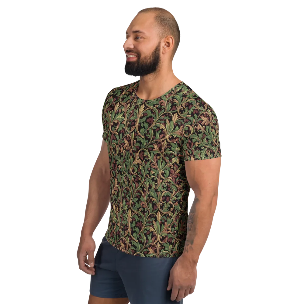 Verdant Baroque on Men's Athletic T-Shirt — Left