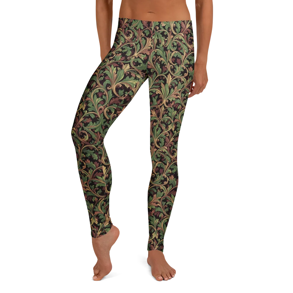 Verdant Baroque on Leggings — Front