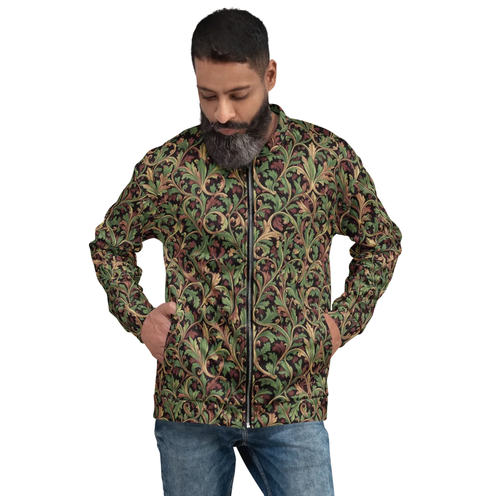 Verdant Baroque on Bomber Jacket — Front