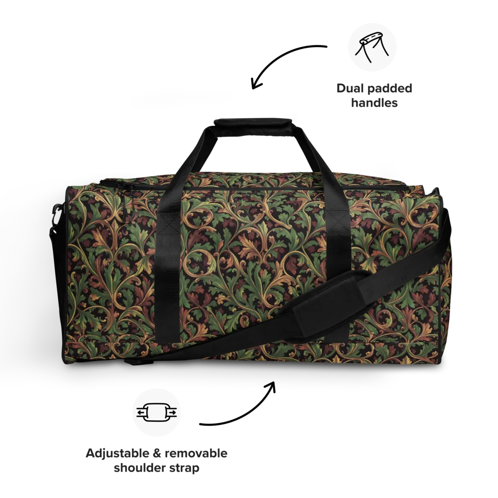 Verdant Baroque on Duffle Bag — Front