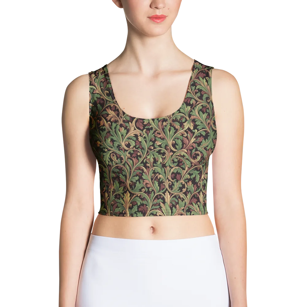 Verdant Baroque on Crop Top — Front