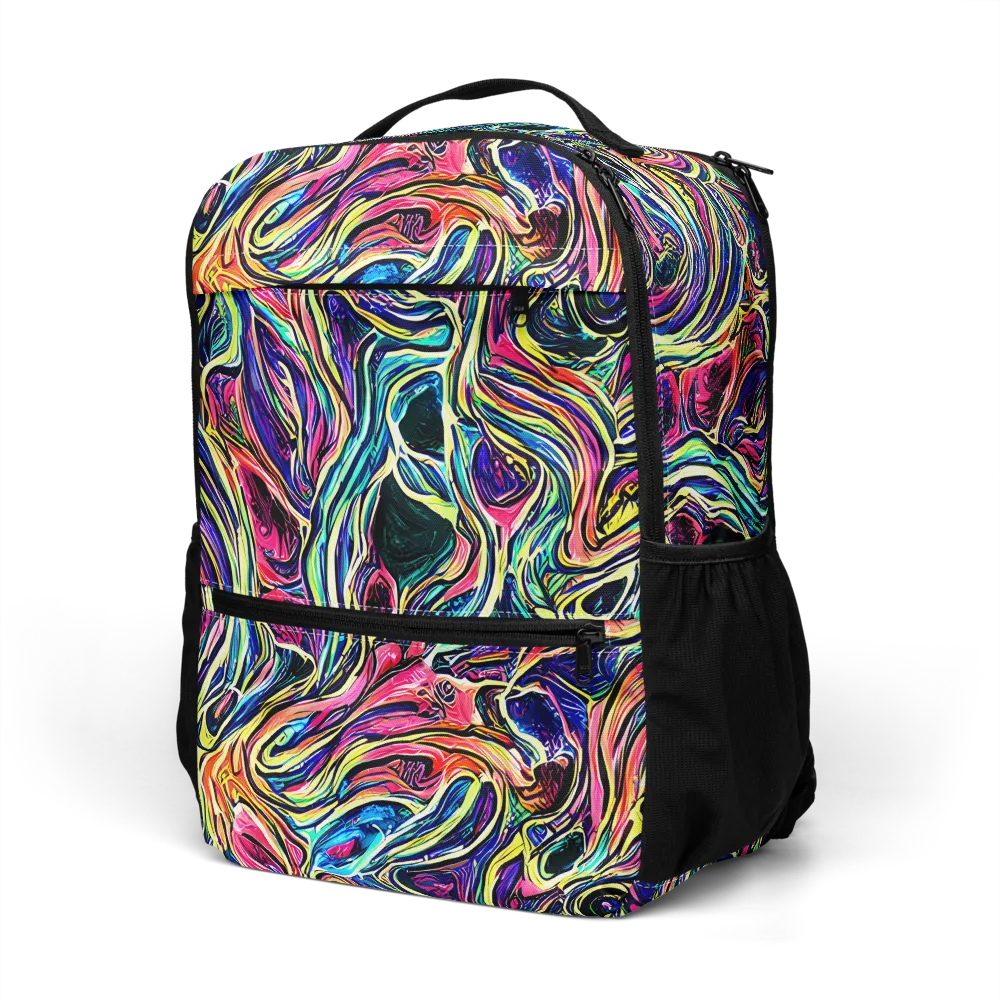 Fluorescent Drift on Utility Backpack — Left Front