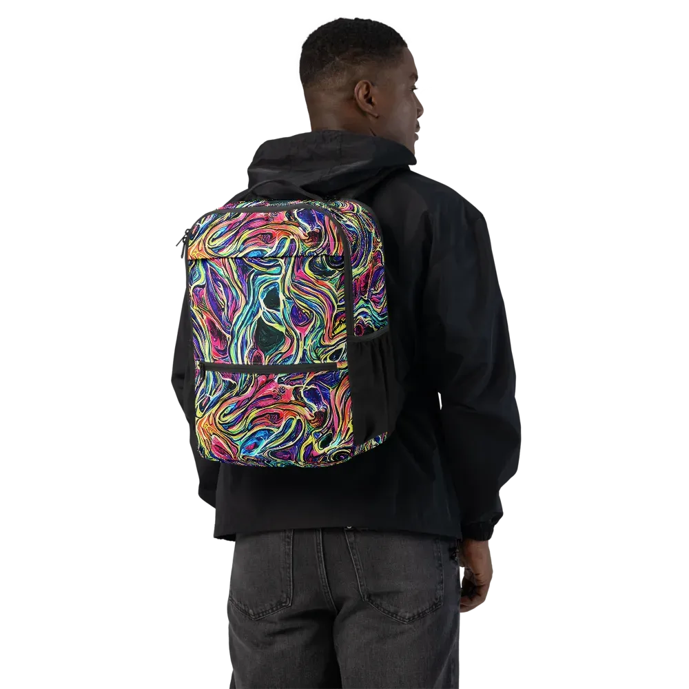Fluorescent Drift on Utility Backpack — Back