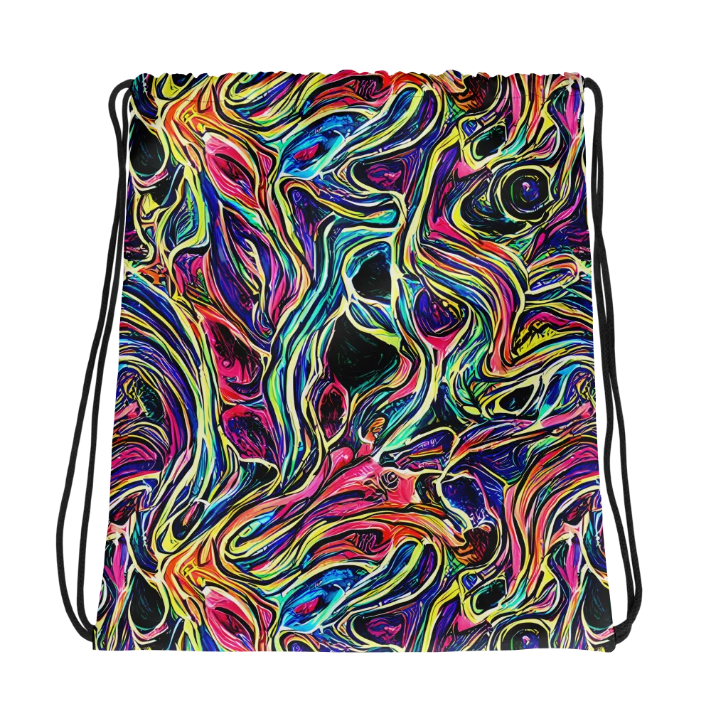 Fluorescent Drift on Drawstring Bag — Photo